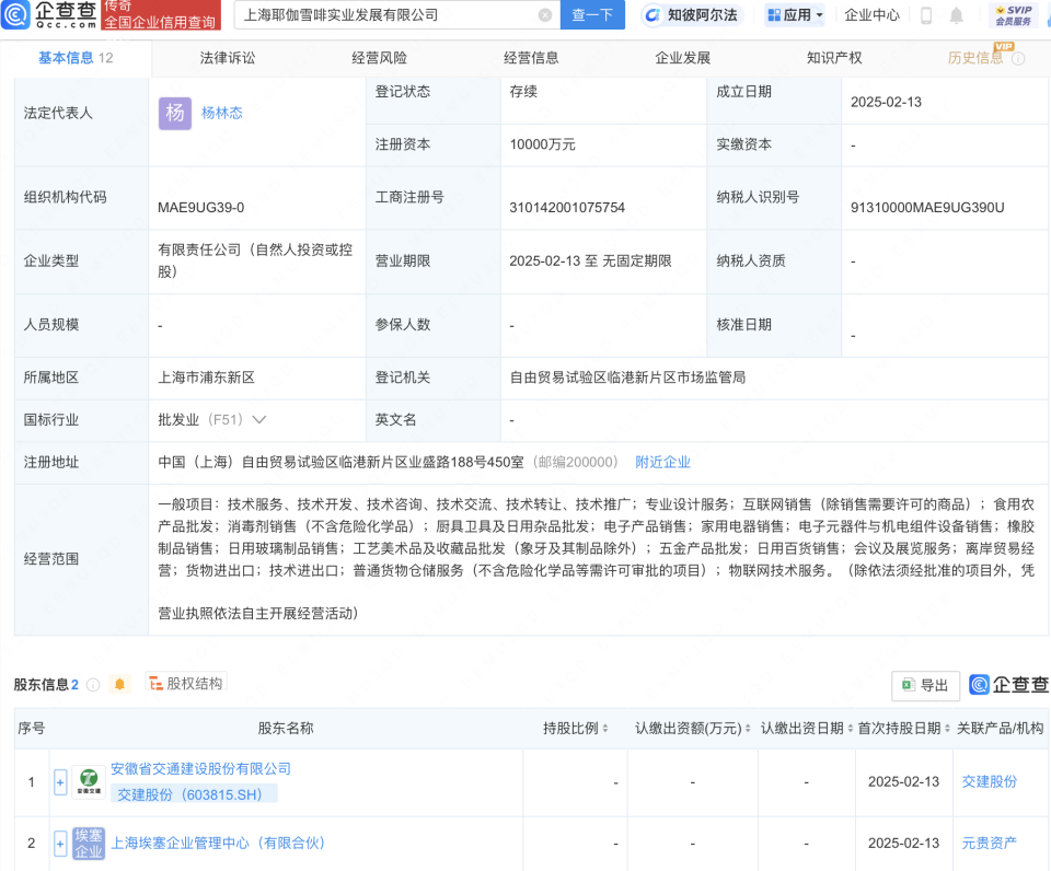 交建股份投資布局新賽道，新設實業發展公司聚焦廚具衛具及日用雜品